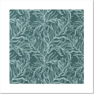 Sea Forest Pattern Posters and Art
